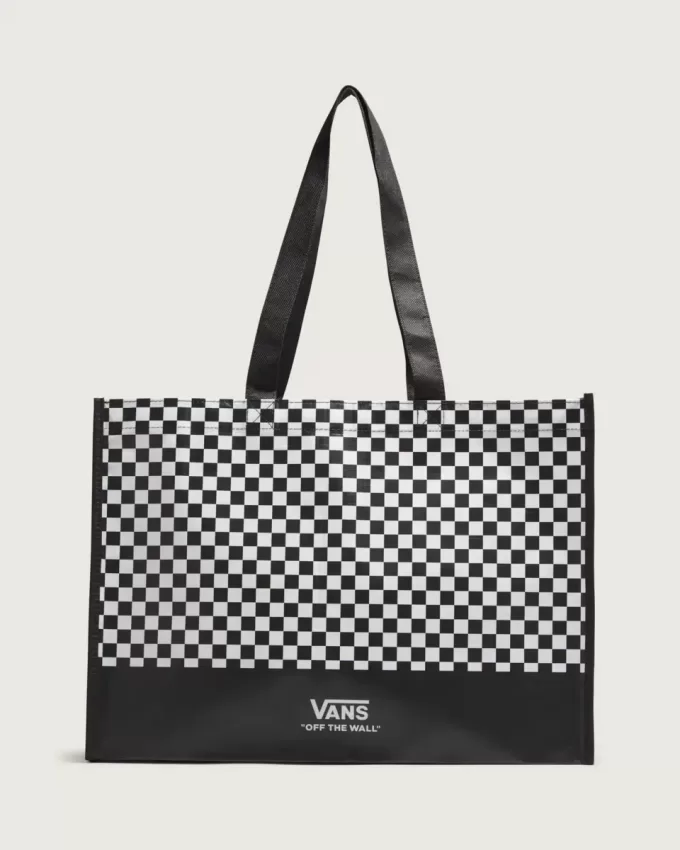 Borsa riutilizzabile a scacchiera