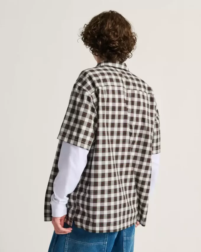Camicia a quadri con bottoni Monte Camicia a quadri con bottoni Monte