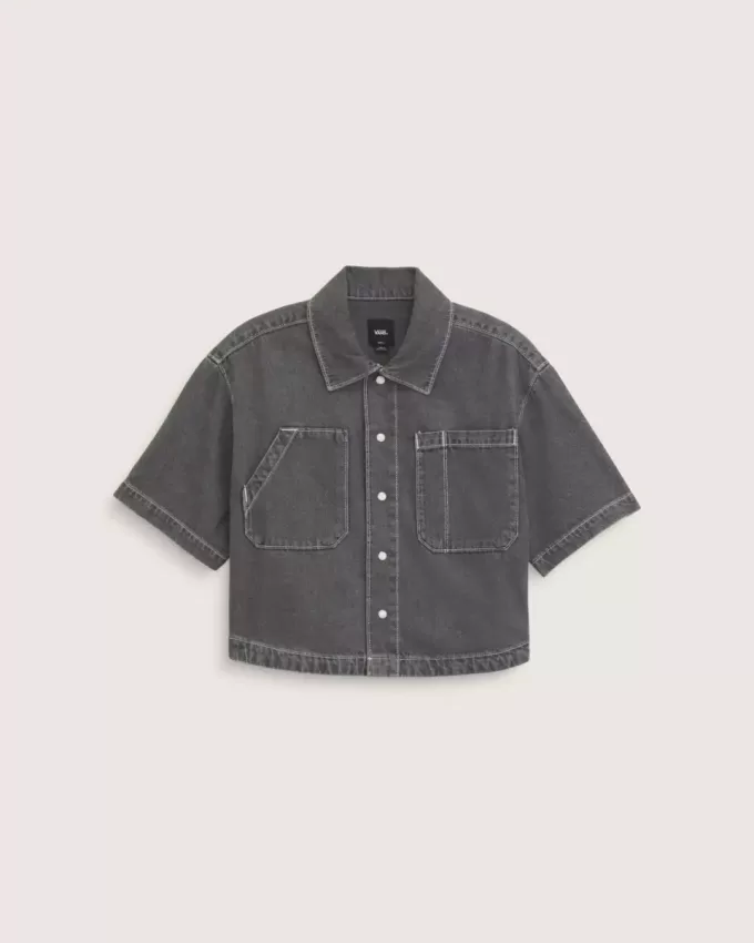 Camicia in denim con bottoni Natalie Camicia in denim con bottoni Natalie
