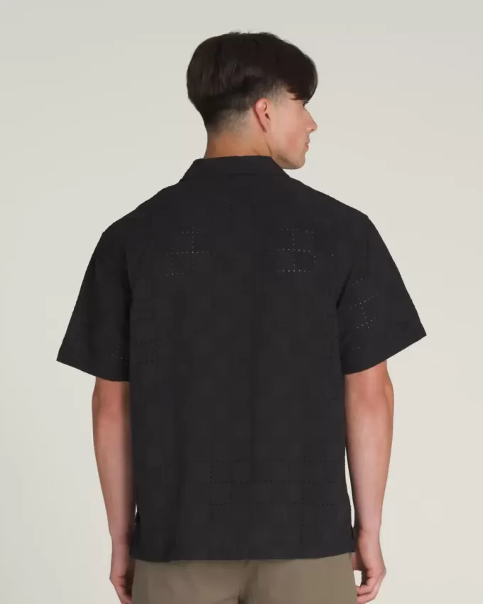 Camicia intrecciata con occhielli Wayside