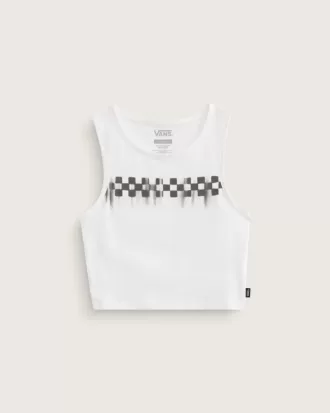 Canotta corta aderente a scacchiera