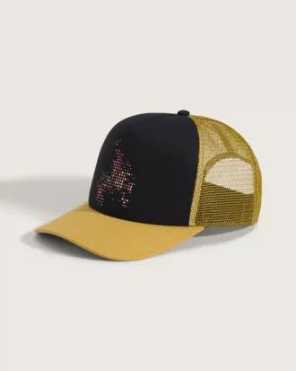 Cappello da camionista con fiamma da skate