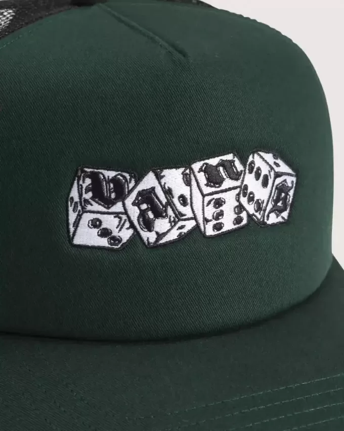 Cappello da camionista con logo a dadini