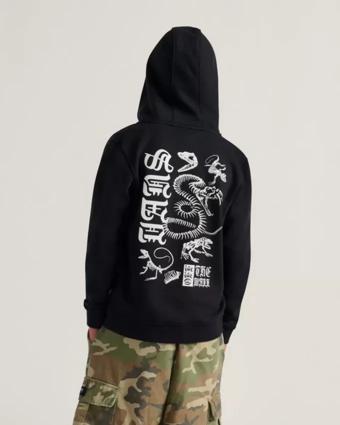 Felpa con cappuccio e zip intera per bambini Bone Yard Felpa con cappuccio e zip intera per bambini Bone Yard
