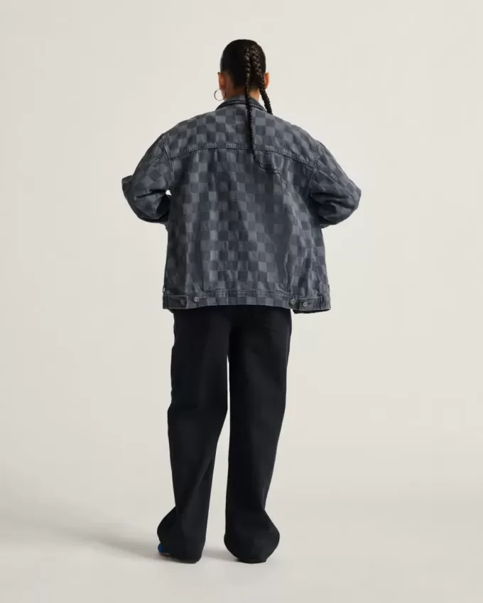 Giacca in denim Pitstop Checkered Station Giacca in denim Pitstop Checkered Station