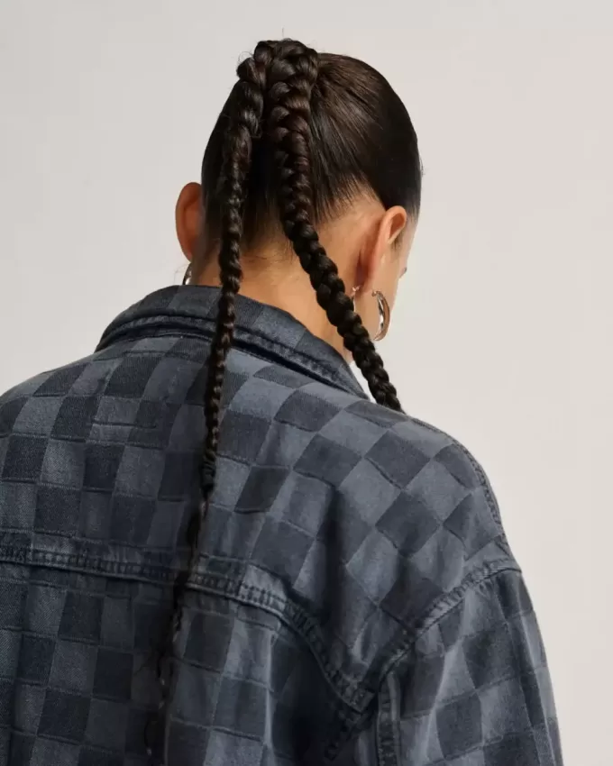 Giacca in denim Pitstop Checkered Station Giacca in denim Pitstop Checkered Station