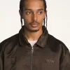 Giubbotto bomber in raso OTW
