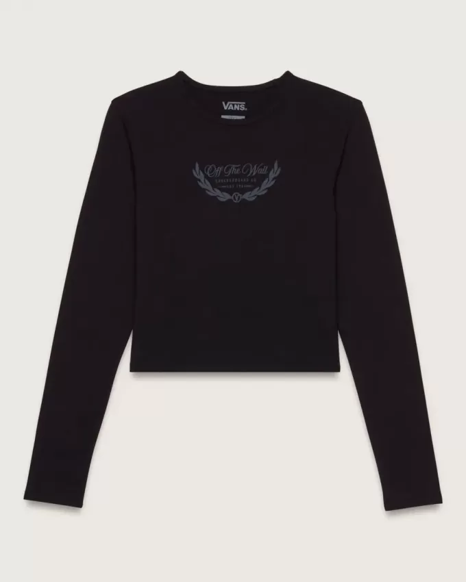 Maglietta a maniche lunghe con scollo a V discreto