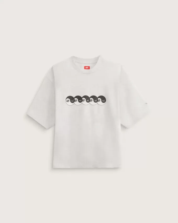 Maglietta con occhi Yin Yang sullo skate