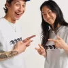 Maglietta con occhi Yin Yang sullo skate