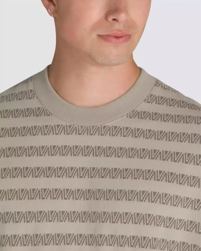Maglietta in maglia jacquard Palmer Maglietta in maglia jacquard Palmer