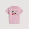 Maglietta per bambini con ciliegie a scacchi Maglietta per bambini con ciliegie a scacchi