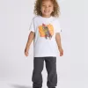Maglietta per bambini con graffiti e razzo Maglietta per bambini con graffiti e razzo