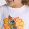 Maglietta per bambini con graffiti e razzo Maglietta per bambini con graffiti e razzo