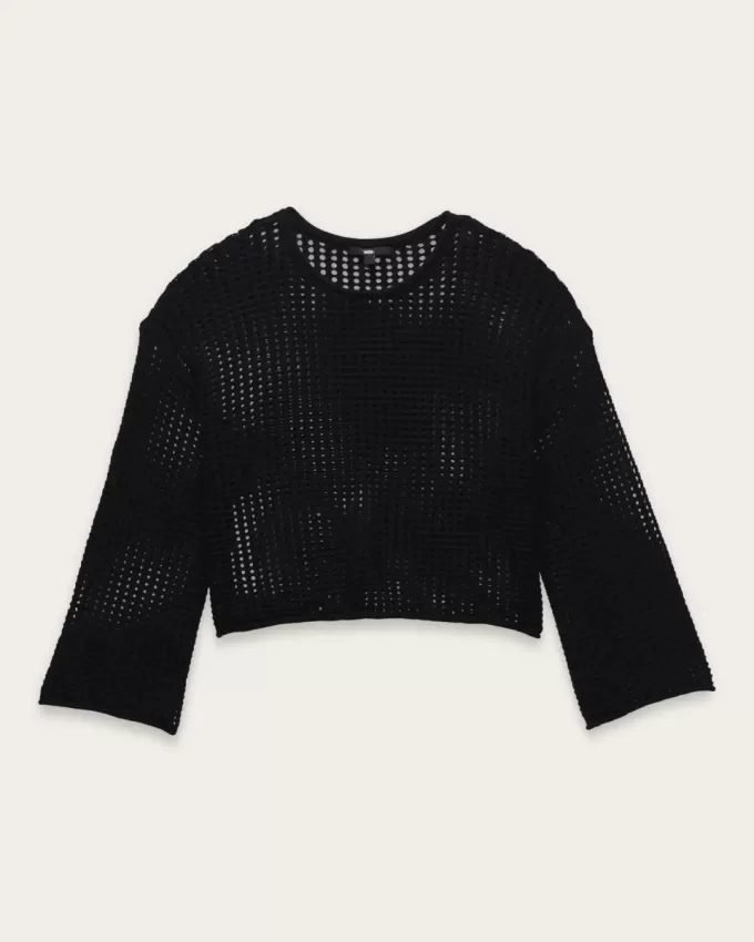 Maglione corto lavorato a maglia aperta Mila Maglione corto lavorato a maglia aperta Mila