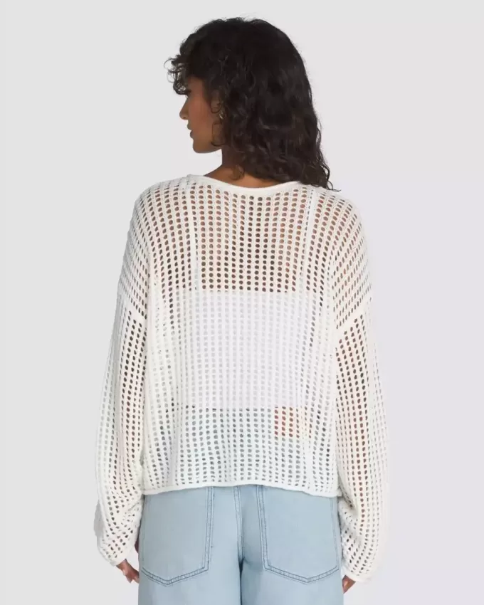 Maglione corto lavorato a maglia aperta Mila Maglione corto lavorato a maglia aperta Mila