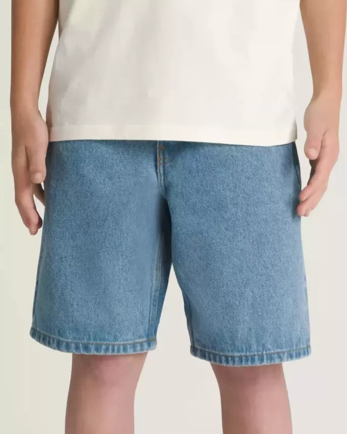 Pantaloncini larghi in denim Check-5 per bambini Pantaloncini larghi in denim Check-5 per bambini