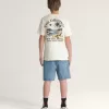 Pantaloncini larghi in denim Check-5 per bambini Pantaloncini larghi in denim Check-5 per bambini