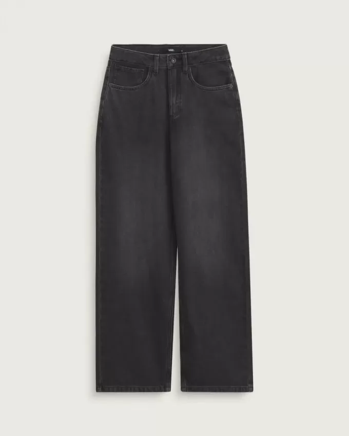 Pantaloni a pozzanghera in denim a 5 tasche Sirelle Pantaloni a pozzanghera in denim a 5 tasche Sirelle