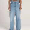 Pantaloni a pozzanghera in denim a 5 tasche Sirelle Pantaloni a pozzanghera in denim a 5 tasche Sirelle