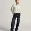 Pantaloni a pozzanghera in denim a 5 tasche Sirelle Pantaloni a pozzanghera in denim a 5 tasche Sirelle