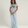 Pantaloni a pozzanghera in denim a 5 tasche Sirelle Pantaloni a pozzanghera in denim a 5 tasche Sirelle