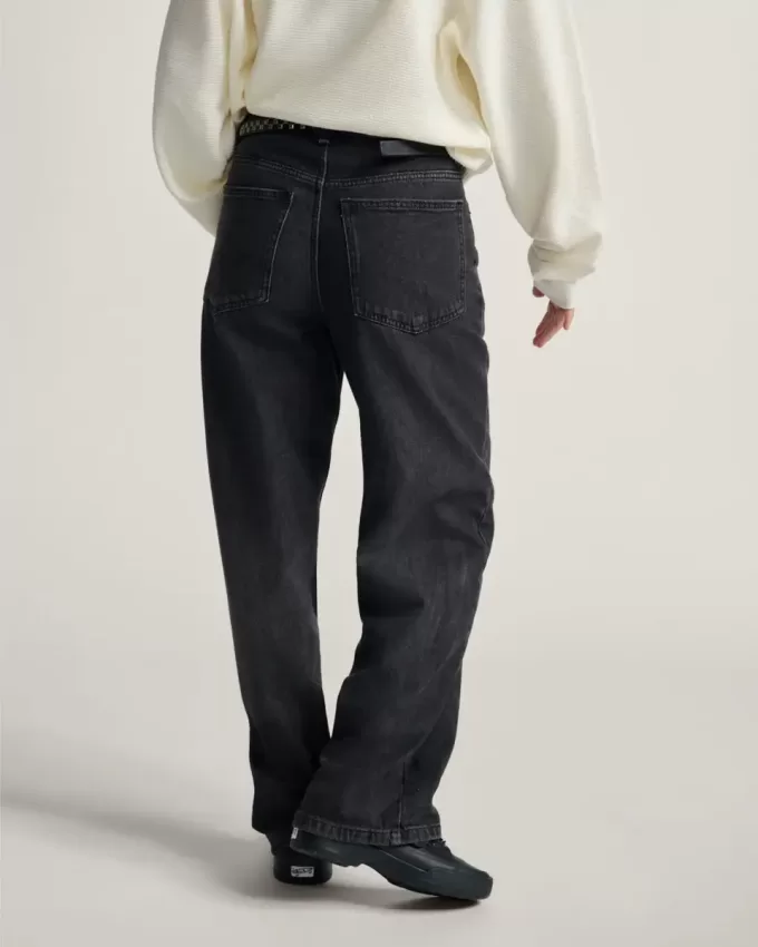 Pantaloni a pozzanghera in denim a 5 tasche Sirelle Pantaloni a pozzanghera in denim a 5 tasche Sirelle