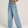 Pantaloni a pozzanghera in denim a 5 tasche Sirelle Pantaloni a pozzanghera in denim a 5 tasche Sirelle