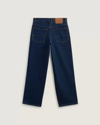 Pantaloni larghi in denim per bambini Check-5