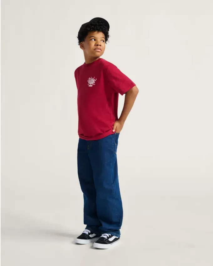 Pantaloni larghi in denim per bambini Check-5 Pantaloni larghi in denim per bambini Check-5