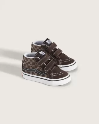 Scarpa a scacchi Sk8-Mid V per bambini