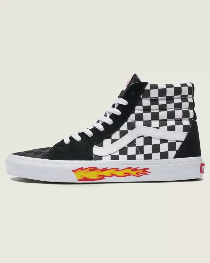 Scarpa a scacchiera Sk8-Hi personalizzata Scarpa a scacchiera Sk8-Hi personalizzata