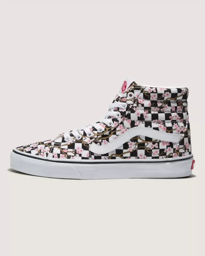 Scarpa a scacchiera Sk8-Hi personalizzata Scarpa a scacchiera Sk8-Hi personalizzata