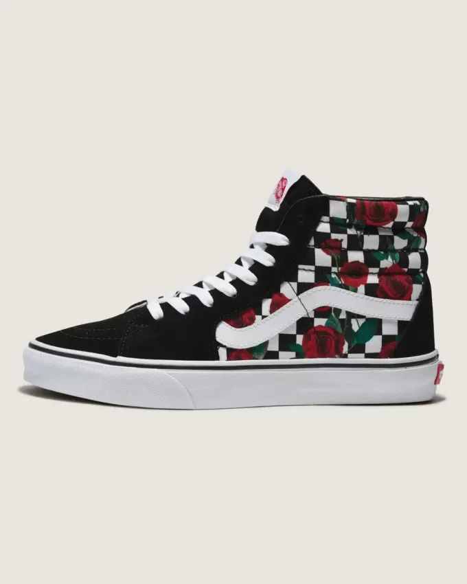 Scarpa a scacchiera Sk8-Hi personalizzata Scarpa a scacchiera Sk8-Hi personalizzata
