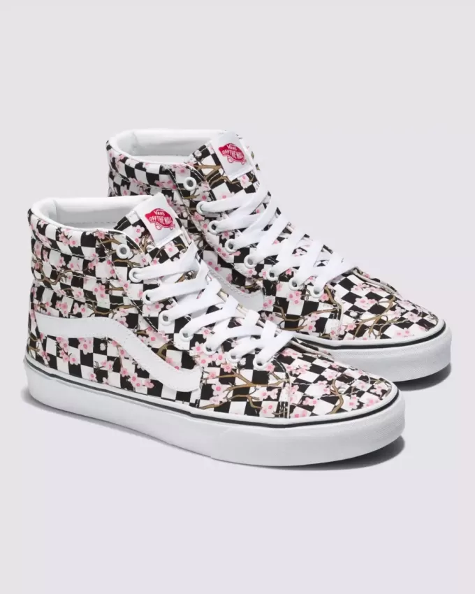 Scarpa a scacchiera Sk8-Hi personalizzata Scarpa a scacchiera Sk8-Hi personalizzata