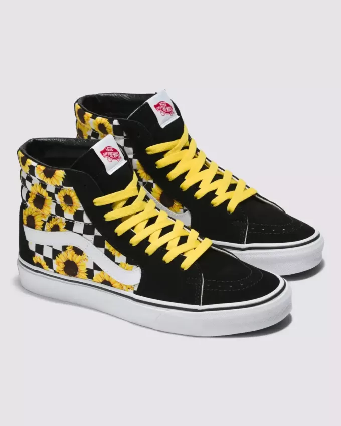 Scarpa a scacchiera Sk8-Hi personalizzata Scarpa a scacchiera Sk8-Hi personalizzata