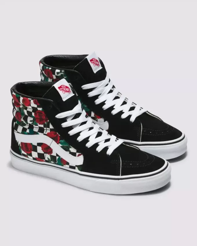 Scarpa a scacchiera Sk8-Hi personalizzata Scarpa a scacchiera Sk8-Hi personalizzata