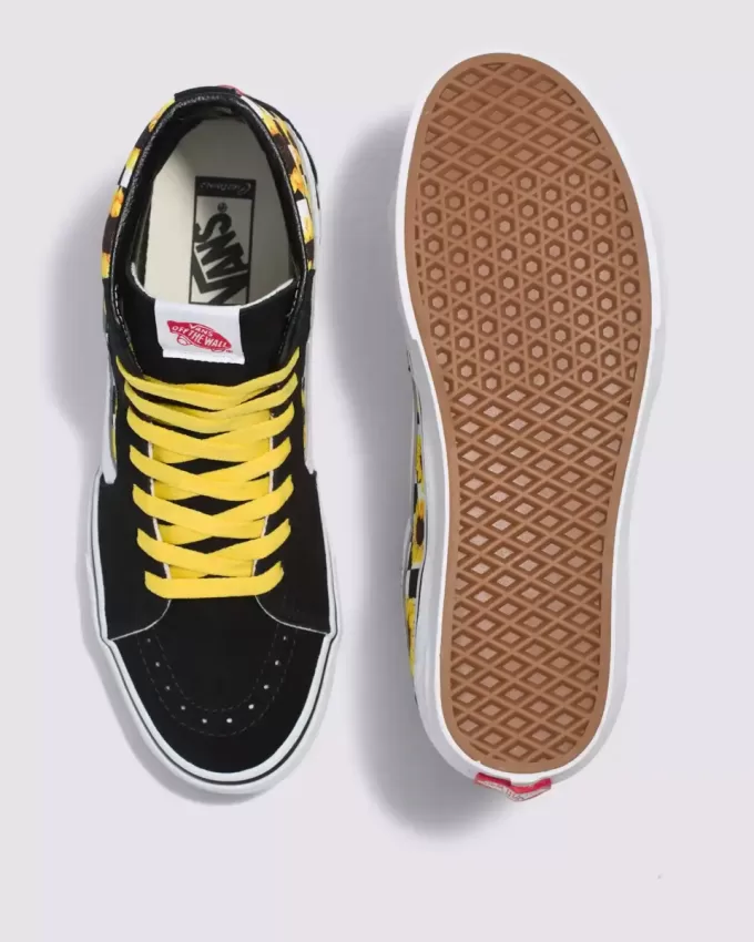 Scarpa a scacchiera Sk8-Hi personalizzata Scarpa a scacchiera Sk8-Hi personalizzata