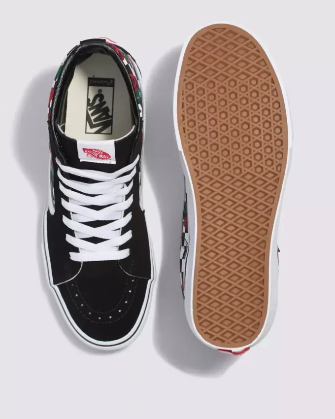 Scarpa a scacchiera Sk8-Hi personalizzata Scarpa a scacchiera Sk8-Hi personalizzata