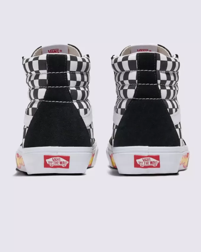 Scarpa a scacchiera Sk8-Hi personalizzata Scarpa a scacchiera Sk8-Hi personalizzata