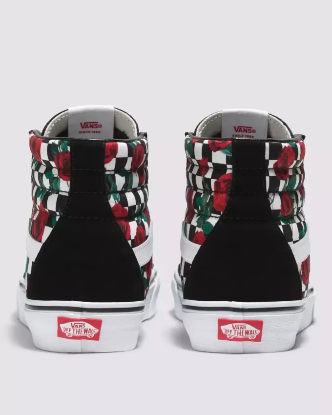 Scarpa a scacchiera Sk8-Hi personalizzata Scarpa a scacchiera Sk8-Hi personalizzata