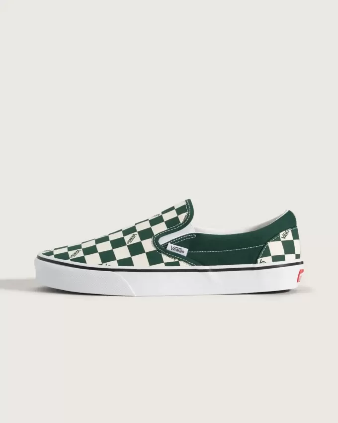 Scarpa classica slip-on a scacchi Scarpa classica slip-on a scacchi
