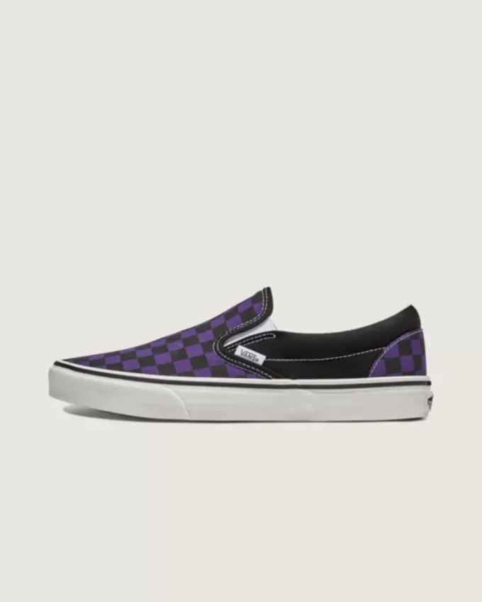 Scarpa classica slip-on a scacchi Scarpa classica slip-on a scacchi