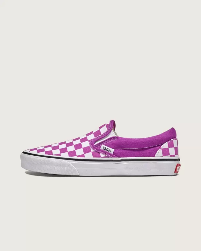 Scarpa classica slip-on a scacchi Scarpa classica slip-on a scacchi