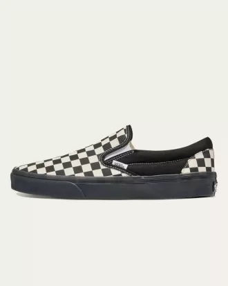 Scarpa classica slip-on a scacchi