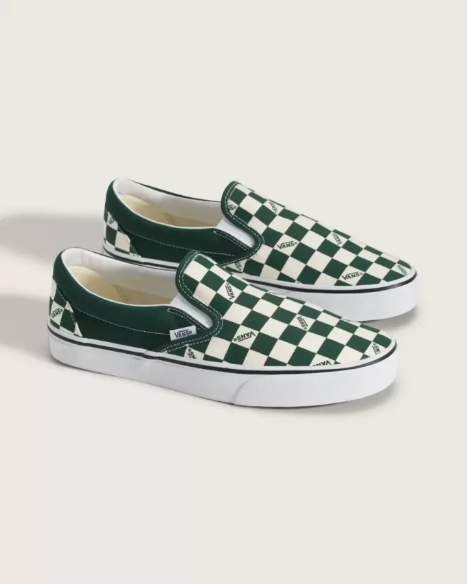 Scarpa classica slip-on a scacchi Scarpa classica slip-on a scacchi