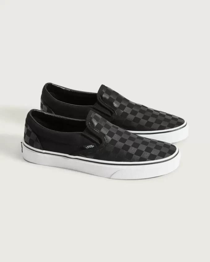Scarpa classica slip-on a scacchi Scarpa classica slip-on a scacchi