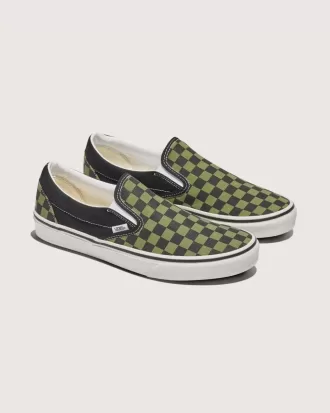 Scarpa classica slip-on a scacchi