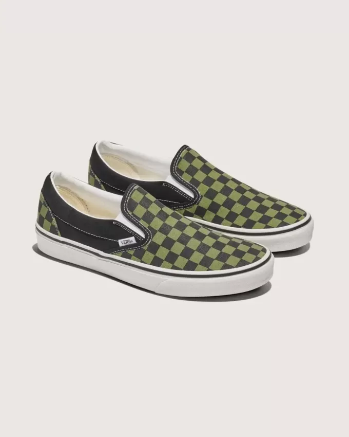 Scarpa classica slip-on a scacchi Scarpa classica slip-on a scacchi