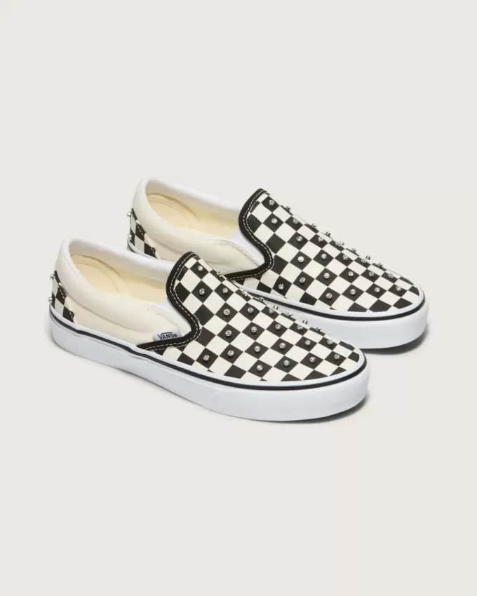 Scarpa classica slip-on a scacchi Scarpa classica slip-on a scacchi